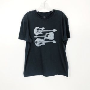 4/$25 John Bartlett Graphic Guitar Tee Shirt